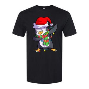 Christmas Dabbing Penguin Matching Family Softstyle CVC T-Shirt