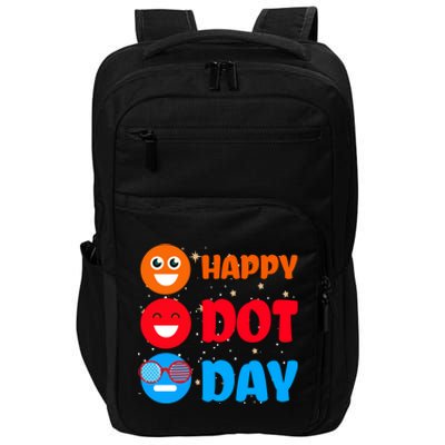 Cute Dot Pattern Art Smile September National Happy Dot Day Cute Gift Impact Tech Backpack