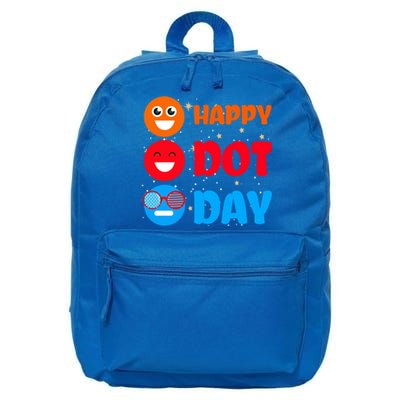 Cute Dot Pattern Art Smile September National Happy Dot Day Cute Gift 16 in Basic Backpack