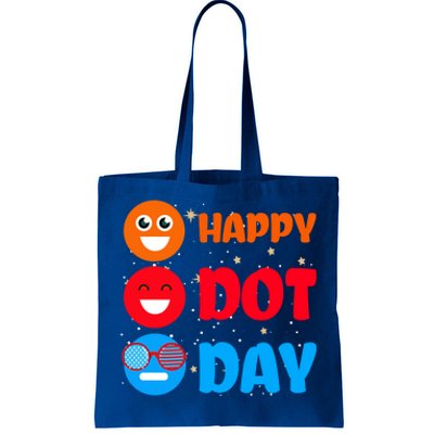 Cute Dot Pattern Art Smile September National Happy Dot Day Cute Gift Tote Bag