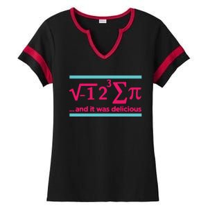 Cool Delicious Pi Day Ladies Halftime Notch Neck Tee