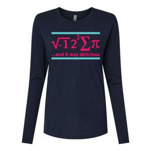 Cool Delicious Pi Day Womens Cotton Relaxed Long Sleeve T-Shirt