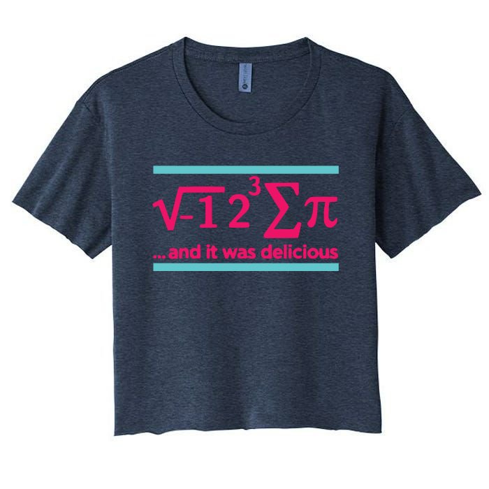 Cool Delicious Pi Day Women's Crop Top Tee