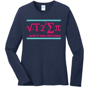 Cool Delicious Pi Day Ladies Long Sleeve Shirt