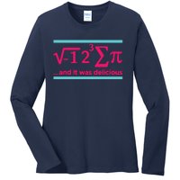 Cool Delicious Pi Day Ladies Long Sleeve Shirt