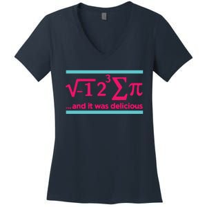 Cool Delicious Pi Day Women's V-Neck T-Shirt