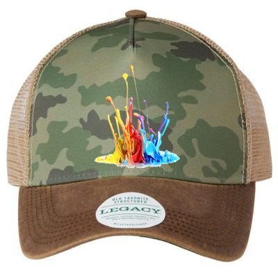Cool Design Paint Splatter Graphic Legacy Tie Dye Trucker Hat