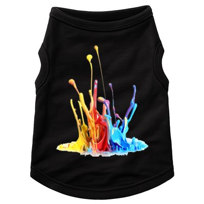 Cool Design Paint Splatter Graphic Doggie Tank