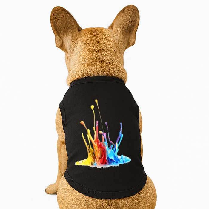 Cool Design Paint Splatter Graphic Doggie Tank