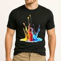 Cool Design Paint Splatter Graphic Performance Shirt