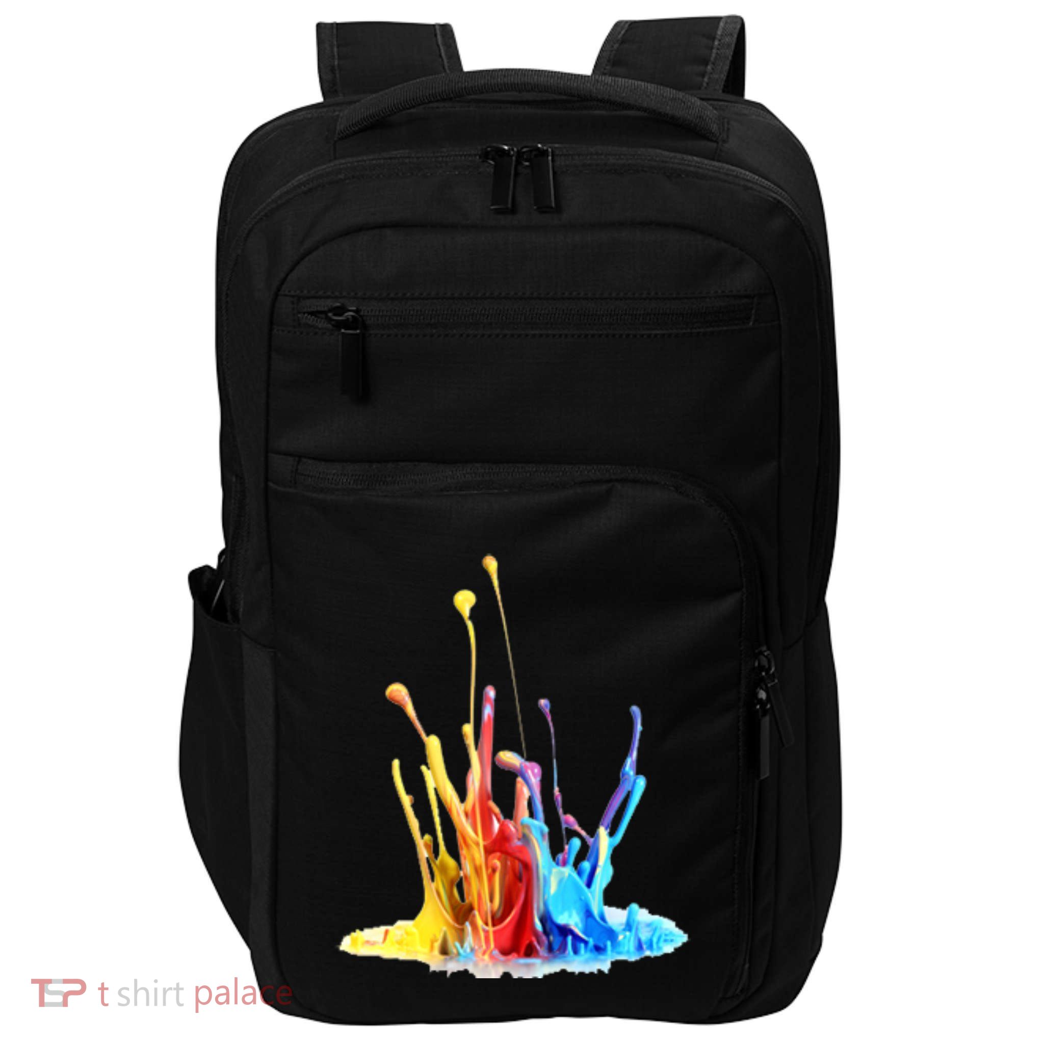 Cool Design Paint Splatter Graphic Impact Tech Backpack