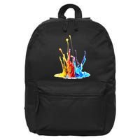 Cool Design Paint Splatter Graphic 16 in Basic Backpack