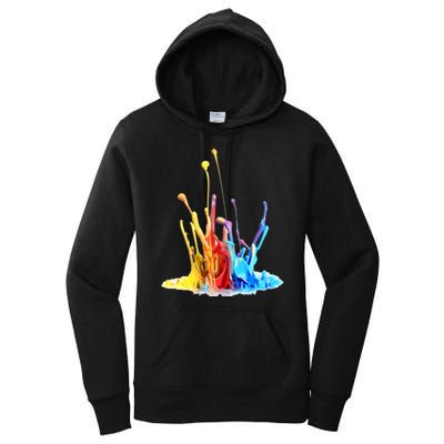 Cool Design Paint Splatter Graphic Women's Pullover Hoodie