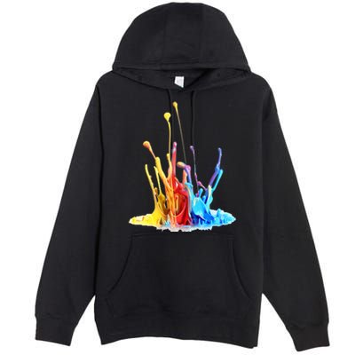 Cool Design Paint Splatter Graphic Premium Pullover Hoodie