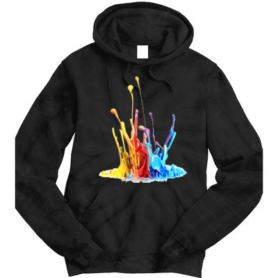 Cool Design Paint Splatter Graphic Tie Dye Hoodie