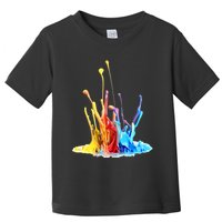 Cool Design Paint Splatter Graphic Toddler T-Shirt