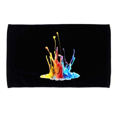 Cool Design Paint Splatter Graphic Microfiber Hand Towel