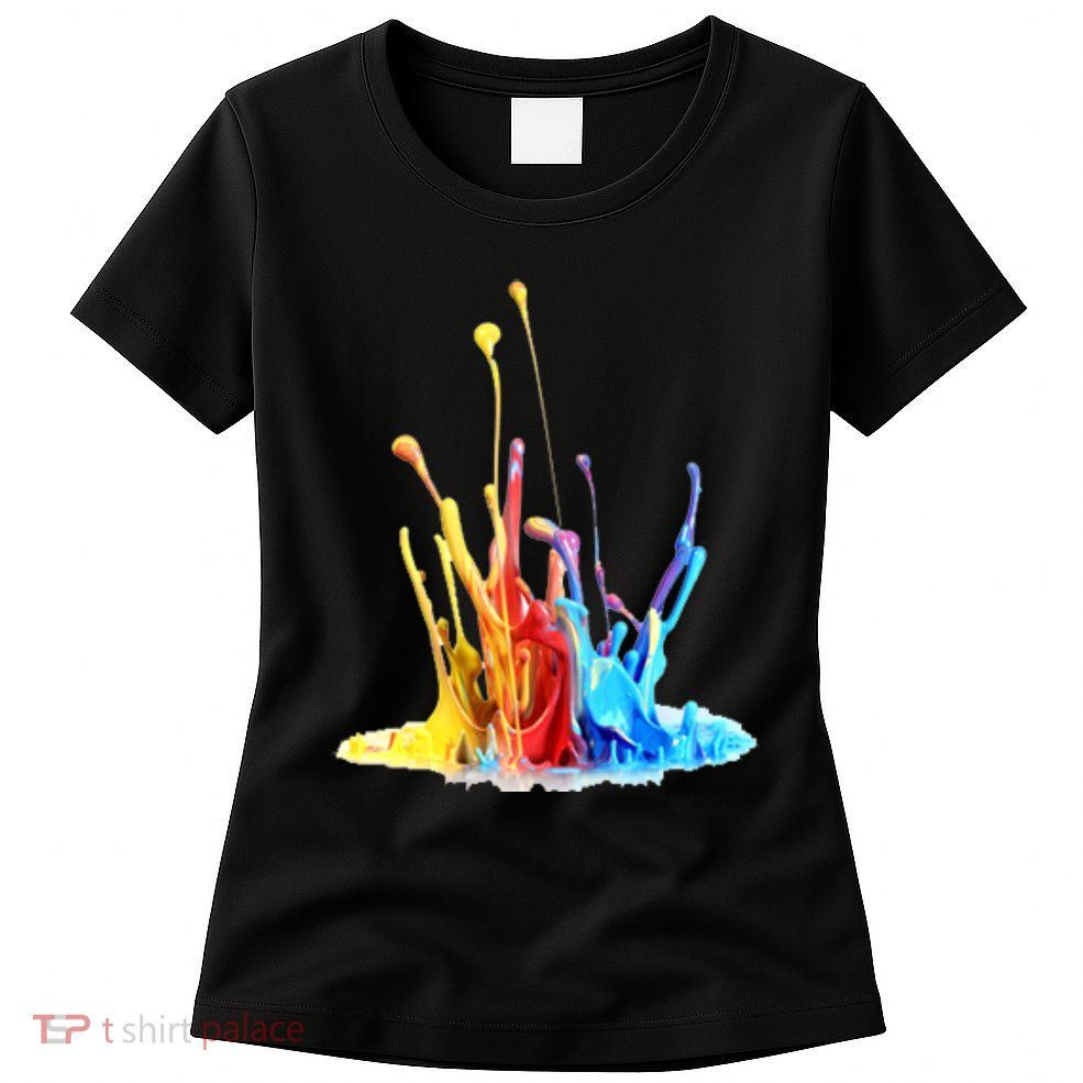 Cool Design Paint Splatter Graphic Women's T-Shirt