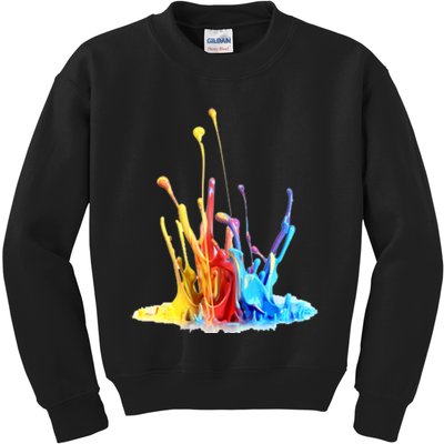 Cool Design Paint Splatter Graphic Kids Sweatshirt