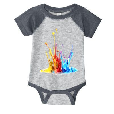 Cool Design Paint Splatter Graphic Infant Baby Jersey Bodysuit