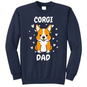 Corgi Dad Papa Daddy Pa Father For Father’s Day Pembroke Sweatshirt