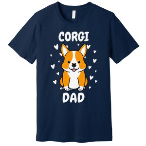 Corgi Dad Papa Daddy Pa Father For Father’s Day Pembroke Premium T-Shirt