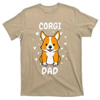 Corgi Dad Papa Daddy Pa Father For Father’s Day Pembroke T-Shirt