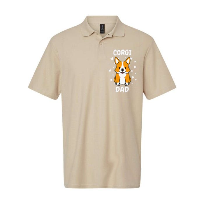 Corgi Dad Papa Daddy Pa Father For Father’s Day Pembroke Softstyle Adult Sport Polo