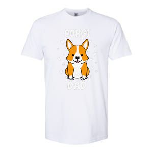 Corgi Dad Papa Daddy Pa Father For Father’s Day Pembroke Softstyle CVC T-Shirt