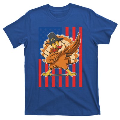 Cool Dabbing Pilgrim Turkey American Thanksgiving Gift T-Shirt