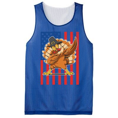 Cool Dabbing Pilgrim Turkey American Thanksgiving Gift Mesh Reversible Basketball Jersey Tank