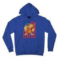 Cool Dabbing Pilgrim Turkey American Thanksgiving Gift Tall Hoodie