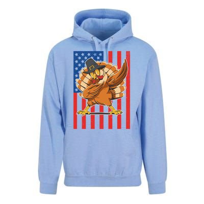 Cool Dabbing Pilgrim Turkey American Thanksgiving Gift Unisex Surf Hoodie