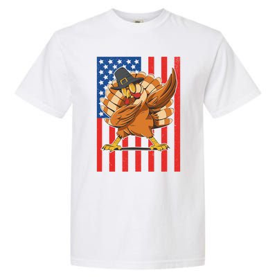 Cool Dabbing Pilgrim Turkey American Thanksgiving Gift Garment-Dyed Heavyweight T-Shirt