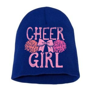 Cheer Dance Pom Pom Cheerleader Cheerleading Gift Short Acrylic Beanie