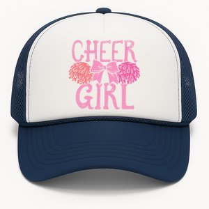 Cheer Dance Pom Pom Cheerleader Cheerleading Gift Trucker Hat