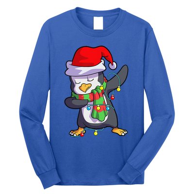 Christmas Dabbing Penguin Matching Family Long Sleeve Shirt