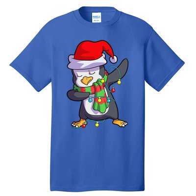 Christmas Dabbing Penguin Matching Family Tall T-Shirt