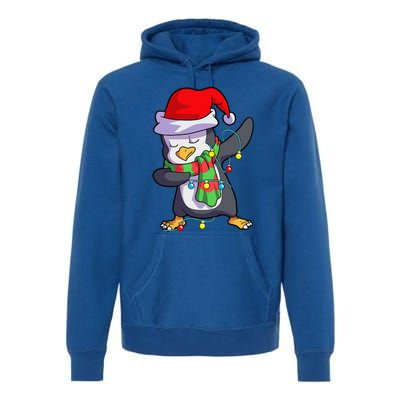 Christmas Dabbing Penguin Matching Family Premium Hoodie