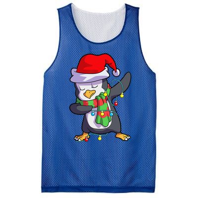 Christmas Dabbing Penguin Matching Family Mesh Reversible Basketball Jersey Tank