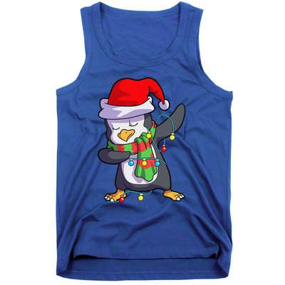 Christmas Dabbing Penguin Matching Family Tank Top