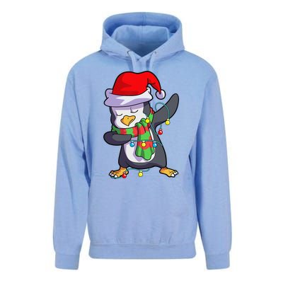 Christmas Dabbing Penguin Matching Family Unisex Surf Hoodie