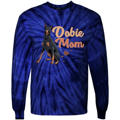 Cool Doberman Pinscher Dobie Lovers Tie-Dye Long Sleeve Shirt