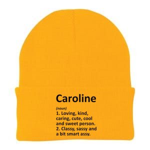 CAROLINE Definition Personalized Funny Birthday Gift Idea Knit Cap Winter Beanie