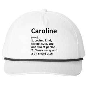 CAROLINE Definition Personalized Funny Birthday Gift Idea Snapback Five-Panel Rope Hat