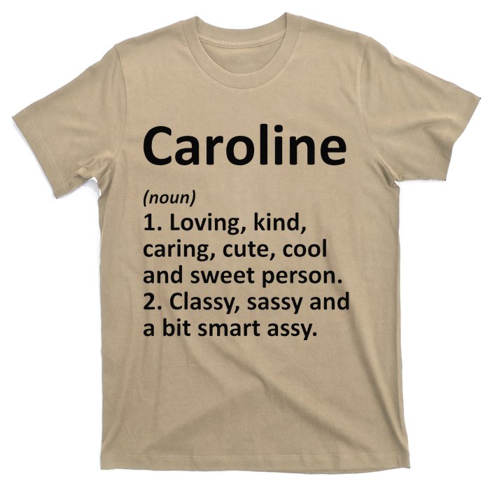 CAROLINE Definition Personalized Funny Birthday Gift Idea T-Shirt