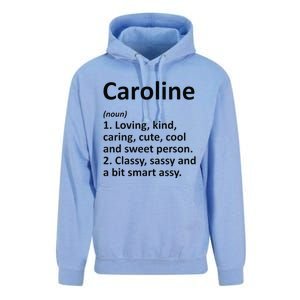 CAROLINE Definition Personalized Funny Birthday Gift Idea Unisex Surf Hoodie