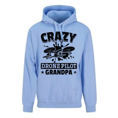 Crazy Drone Pilot Grandpa Drone Pilot Grandpa Gift Unisex Surf Hoodie