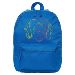 Colourful Dog Pudelpointer Funny Gift 16 in Basic Backpack