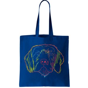 Colourful Dog Pudelpointer Funny Gift Tote Bag